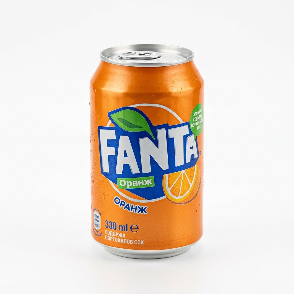 FANTA портокал, кен, 330 мл.
