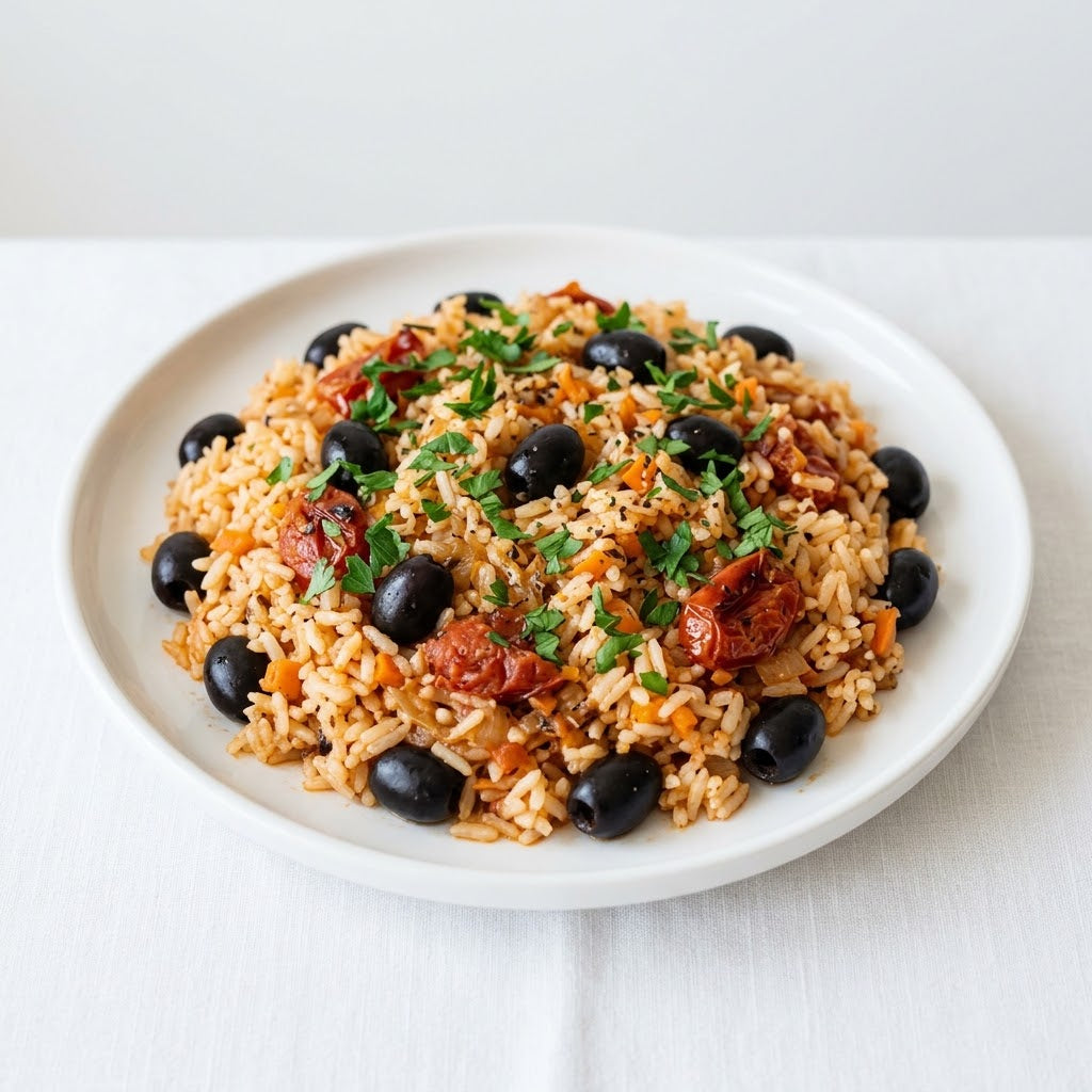 Ориз с маслини и домати, 300 гр.